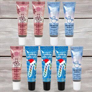 🆕(9) Bath & Body Works Christmas Lip Glosses Bundle/Lot